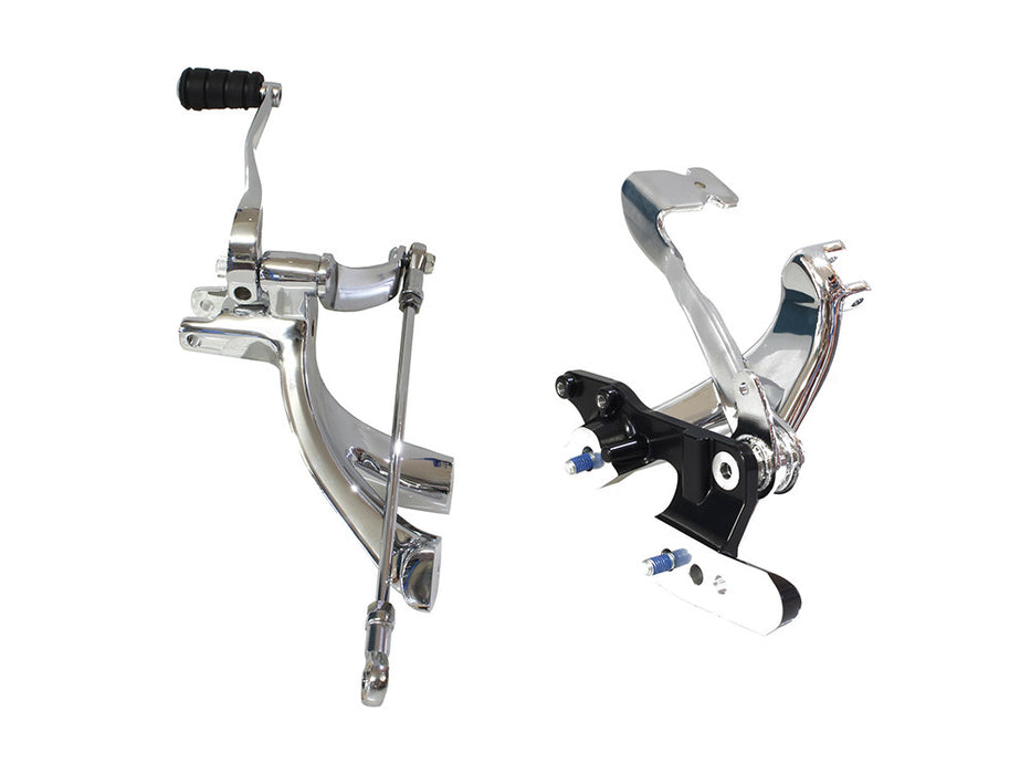 Standard Forward Control Kit - Chrome. Fits Softail 2018up Models with Mid Controls.