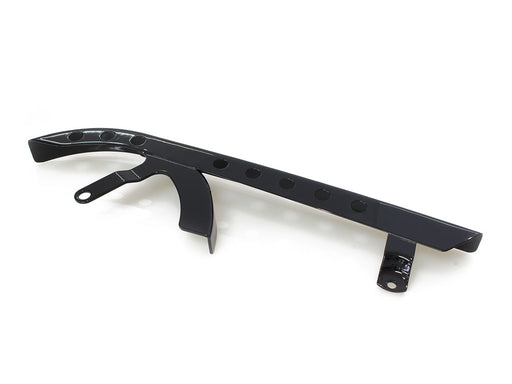 Upper Belt Guard with Holes - Gloss Black. Fits Sportster 2004-2021.