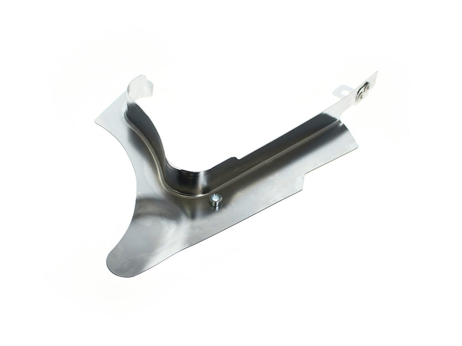 Lower Belt Guard - Chrome. Fits Softail Fatboy 2008-2017, Cross Bones 2008-2011, Standard 2008-2015, Night Train 2008-2009, Custom 2008-2010 & Breakout 2013-2017