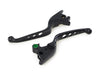 4 Hole Hand Levers - Black. Fits Softail 2018-2024