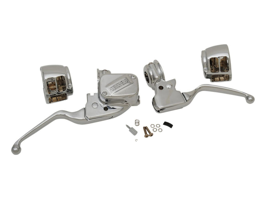 Handlebar Control Kit - Chrome. Fits Single Disc Softail 2015-2024