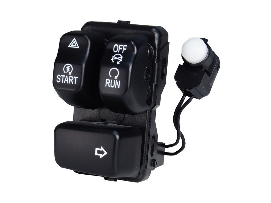 Right Hand CanBus Handlebar Control Module - Black Switches. Fits Softail 2011-2024, Dyna 2012-2017 & Sportster 2014-2021