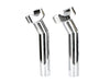 6-1/2in. Pullback Risers - Chrome. Fits 1in. Handlebar.