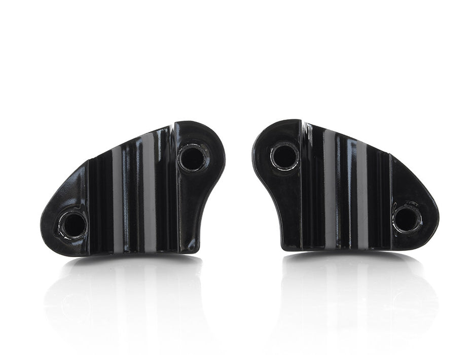 2in. Straight Risers - Black. Fits 1in. Handlebar.