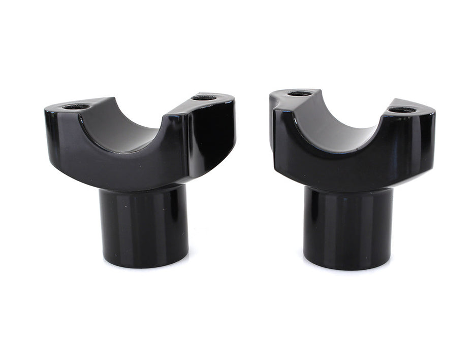 2in. Straight Risers - Black. Fits 1in. Handlebar.