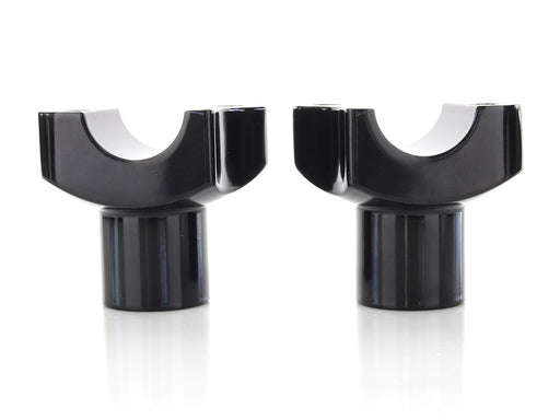 2in. Straight Risers - Black. Fits 1in. Handlebar.