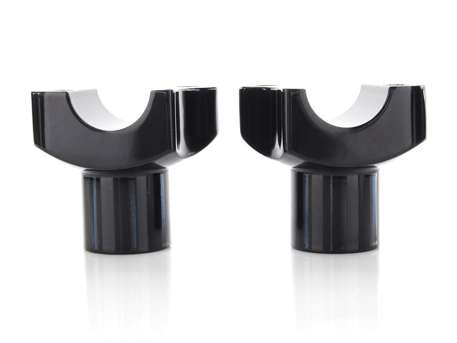 2in. Straight Risers - Black. Fits 1in. Handlebar.