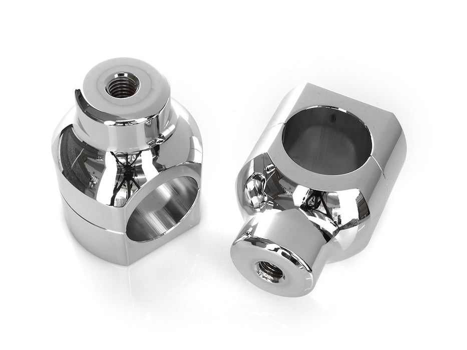 1-1/2in. Tall Billet Risers - Chrome. Fits 1-1/2in. Handlebars.