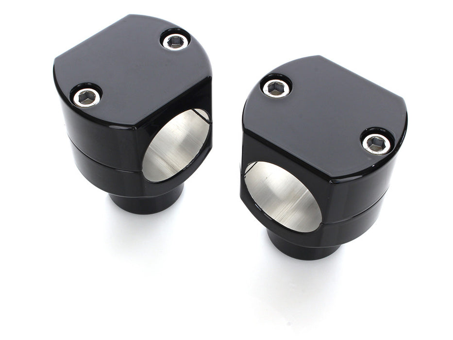 1-1/2in. Tall Billet Risers - Black. Fits 1-1/2in. Handlebars.