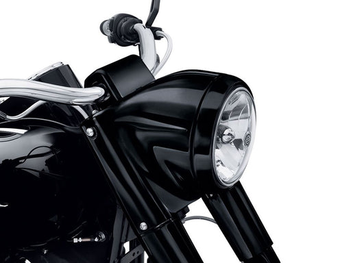 Freight Train Nacelle - Gloss Black. Fits FL Softail 1986-2017.