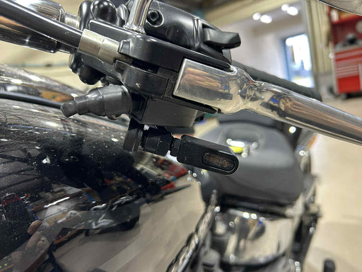 Under Perch Turn Signals - Black. Fits Softail 2025up
