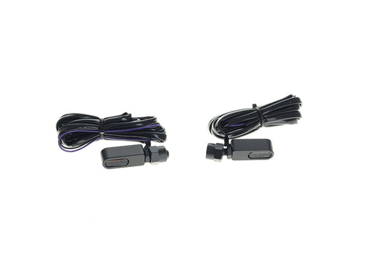 Under Perch Turn Signals - Black. Fits Softail 2025up