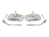 Live to Ride Mirrors - Chrome & Gold.