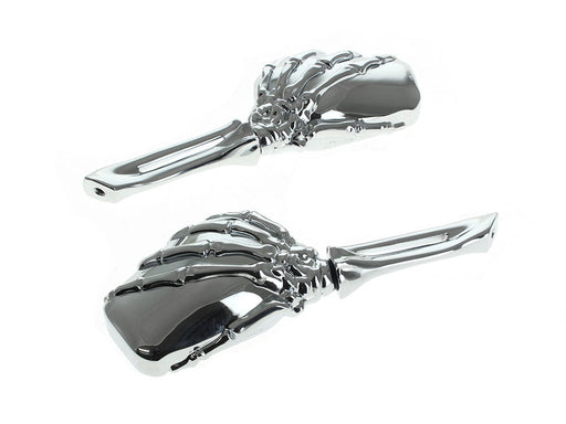 Skeleton Hand Mirrors - Chrome