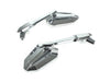 Extremity Mirrors with Adjustable Stem - Chrome