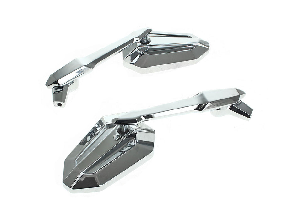 Extremity Mirrors with Adjustable Stem - Chrome