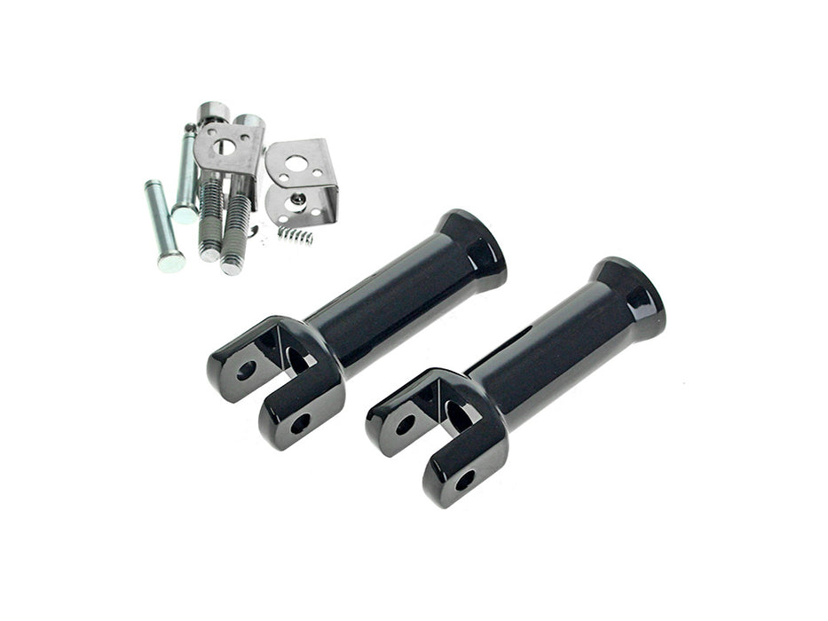 Passenger Footpeg Mount Kit - Black. Fits Softail 2018up