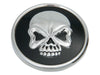 Right Hand Vented Skull Screw-In Fuel Cap - Chrome & Black. Fits H-D Big Twin 1996up & Sportster 1996-2021.
