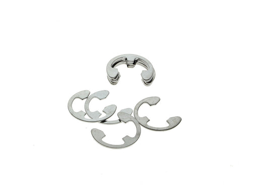 Rear Axle E-Clip Retainer - Pack of 10. Fits Softail 2008up, Touring 2014up, Dyna 2008-2017, Sportster 2008-2021, Pan America 2022up, Sportster S 2021up & Nightster 975 2002up