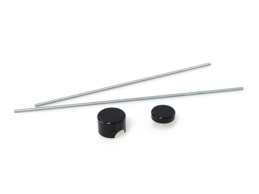 Swingarm Pivot Bolt Covers - Gloss Black. Fits Softail 2018up.