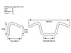 18in. x 1-1/2in. Ape Hanger Handlebar - Black.