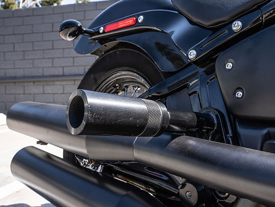 Rear Brawler Crash Bar Kit - Black. Fits Softail 2018-2024