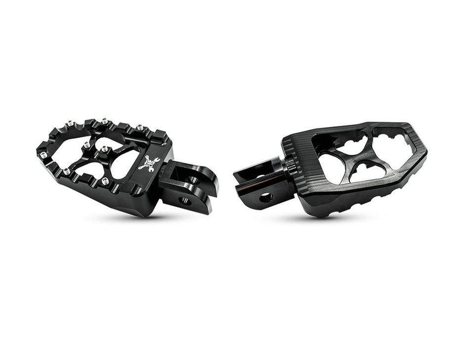 MX Evolution Footpegs - Black. Fits Softail 2018up Front Rider