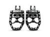MX Evolution Footpegs - Black. Fits Softail 2018up Front Rider