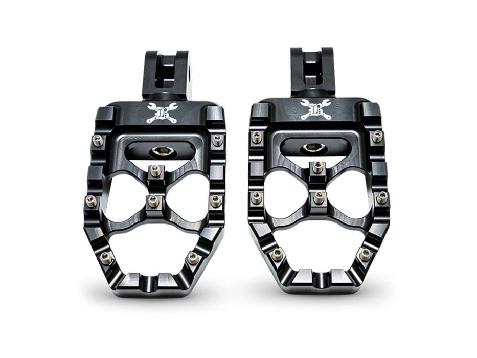 MX Evolution Footpegs - Black. Fits Softail 2018up Rear Passenger