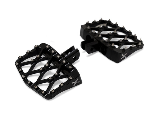 MX Evolution Mini Floorboards - Black. Fits Softail 2018up Front Rider