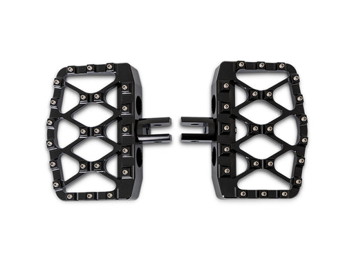 MX Evolution Mini Floorboards - Black. Fits Softail 2018up Front Rider