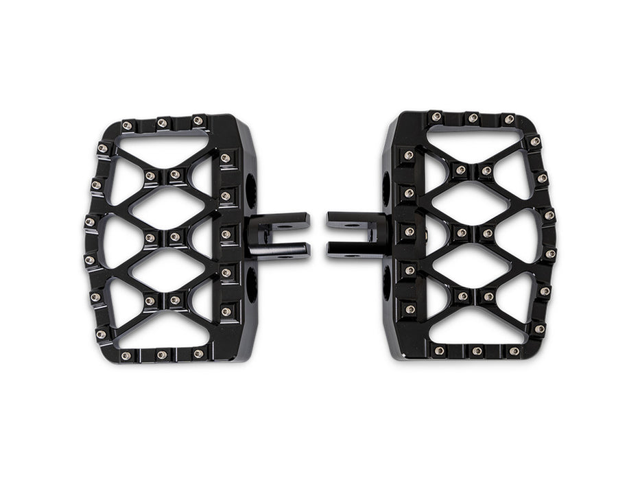 MX Evolution Mini Floorboards - Black. Fits Softail 2018up Front Rider