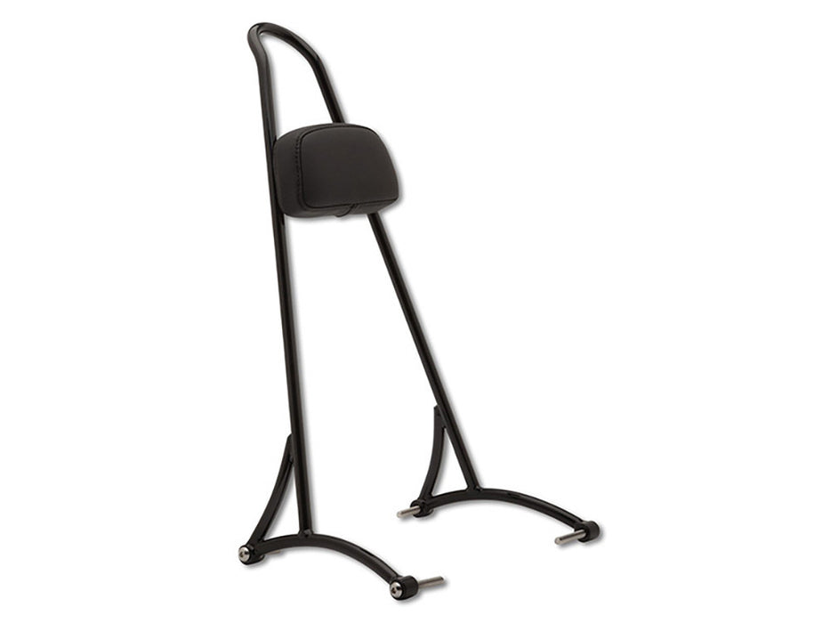 20in. Tall Sissy Bar with Pad - Black. Fits Dyna 2006-2017.