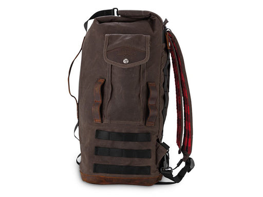 Sissy Bar Backpack - Dark Oak Wet Waxed.