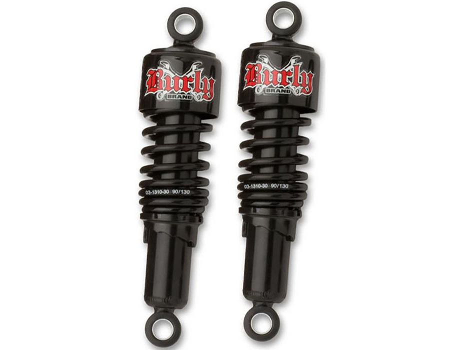 BURLY - 10-1/2in. Slammer Rear Shock Absorbers – Black. Fits Sportster 2004-2021