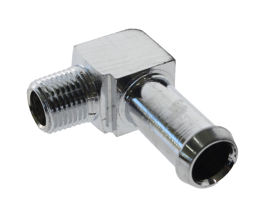 90 degree Elbow Oil Fitting with 1/8in. NPT Male Thread & 3/8in. Hose Fitting. – Bender Cycle
