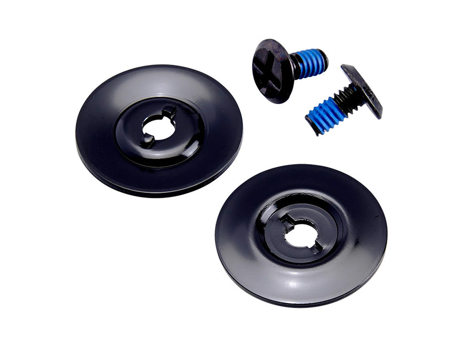 Hardware Kit - Black Screw with Black Baseplate. Fits Biltwell Tahoe Helmet