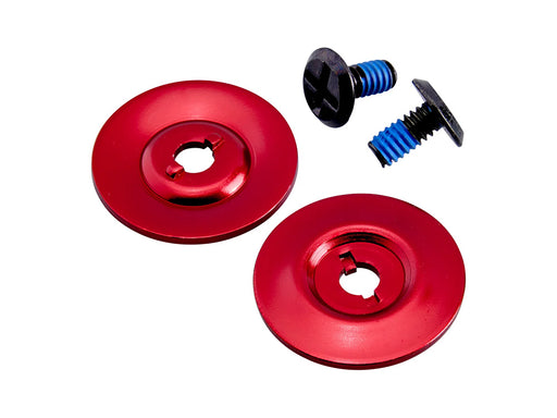 Hardware Kit - Black Screw with Red Baseplate. Fits Biltwell Tahoe Helmet