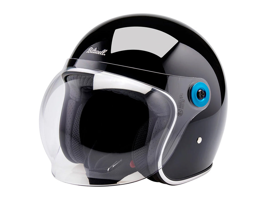 Hardware Kit - Black Screw with Blue Baseplate. Fits Biltwell Tahoe Helmet