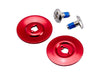 Hardware Kit - Stainless Screw with Red Baseplate. Fits Biltwell Tahoe Helmet