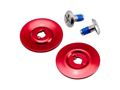 Hardware Kit - Stainless Screw with Red Baseplate. Fits Biltwell Tahoe Helmet