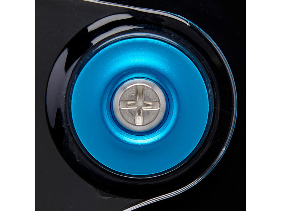 Hardware Kit - Stainless Screw with Blue Baseplate. Fits Biltwell Tahoe Helmet