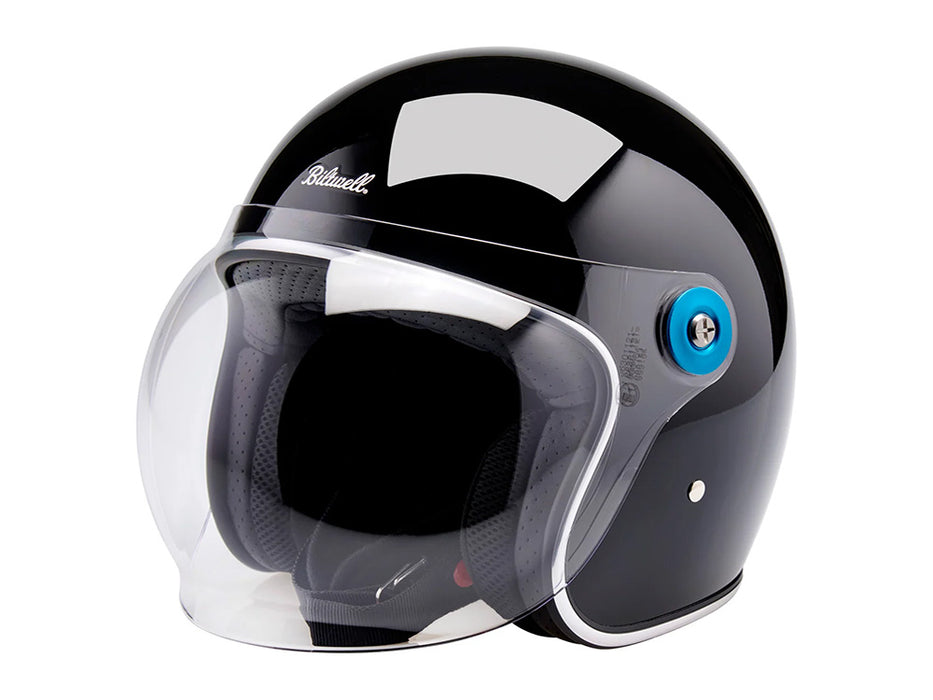 Hardware Kit - Stainless Screw with Blue Baseplate. Fits Biltwell Tahoe Helmet