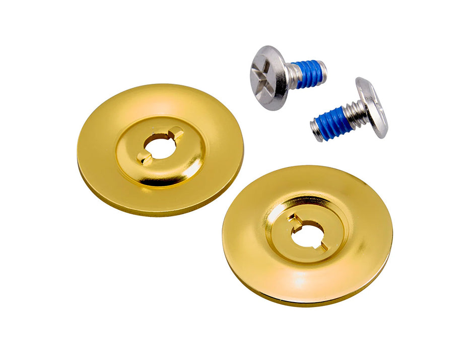 Hardware Kit - Stainless Screw with Gold Baseplate. Fits Biltwell Tahoe Helmet