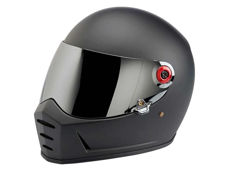Hardware Kit - Black Screw with Red Baseplate. Fits Biltwell Gringo S and Lane Splitter Helmets