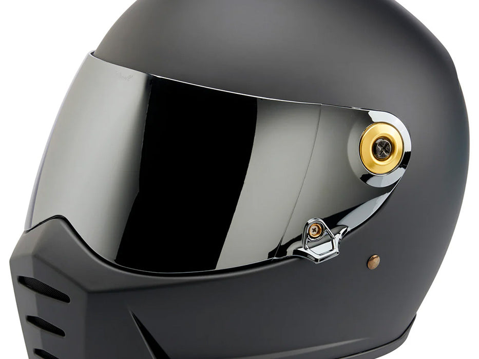 Hardware Kit - Black Screw with Gold Baseplate. Fits Biltwell Gringo S and Lane Splitter Helmets