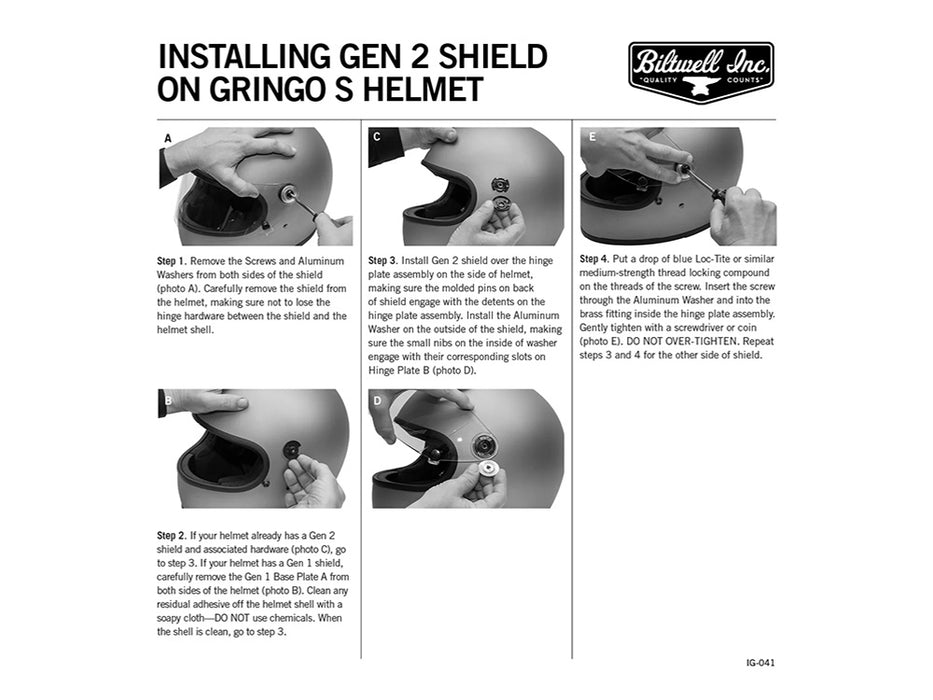 Replacement Baseplate Set for Gen 2 Biltwell Gringo S, SV and Lane Splitter