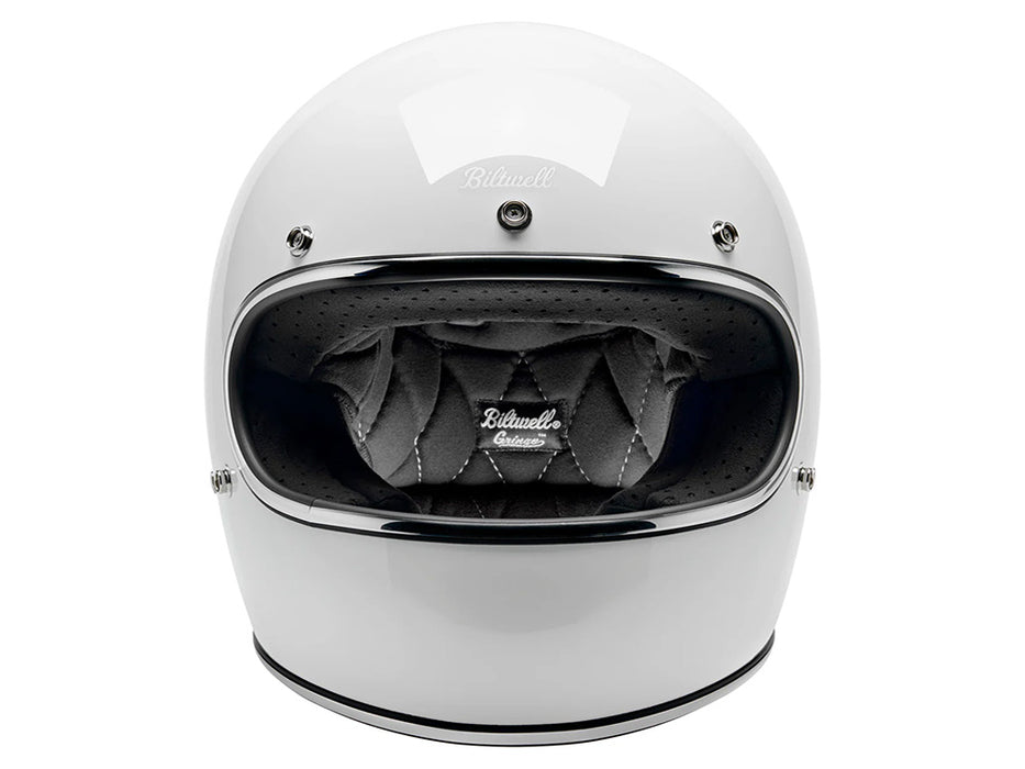 Gringo Helmet - Gloss White with ECE R22.06 Compliance