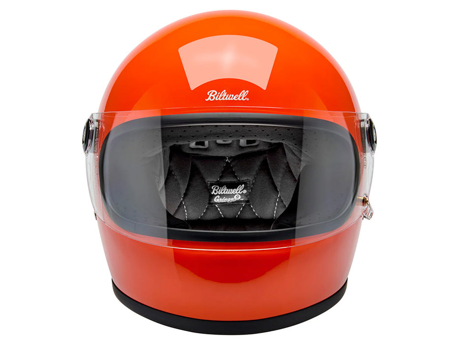 Gringo S Helmet - Gloss Hazard Orange with ECE R22.06 Compliance