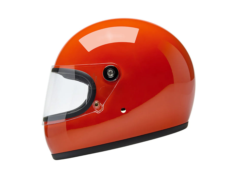 Gringo S Helmet - Gloss Hazard Orange with ECE R22.06 Compliance